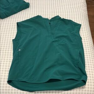 Figs Hunter Green Rafaela Oversized Scrub Top